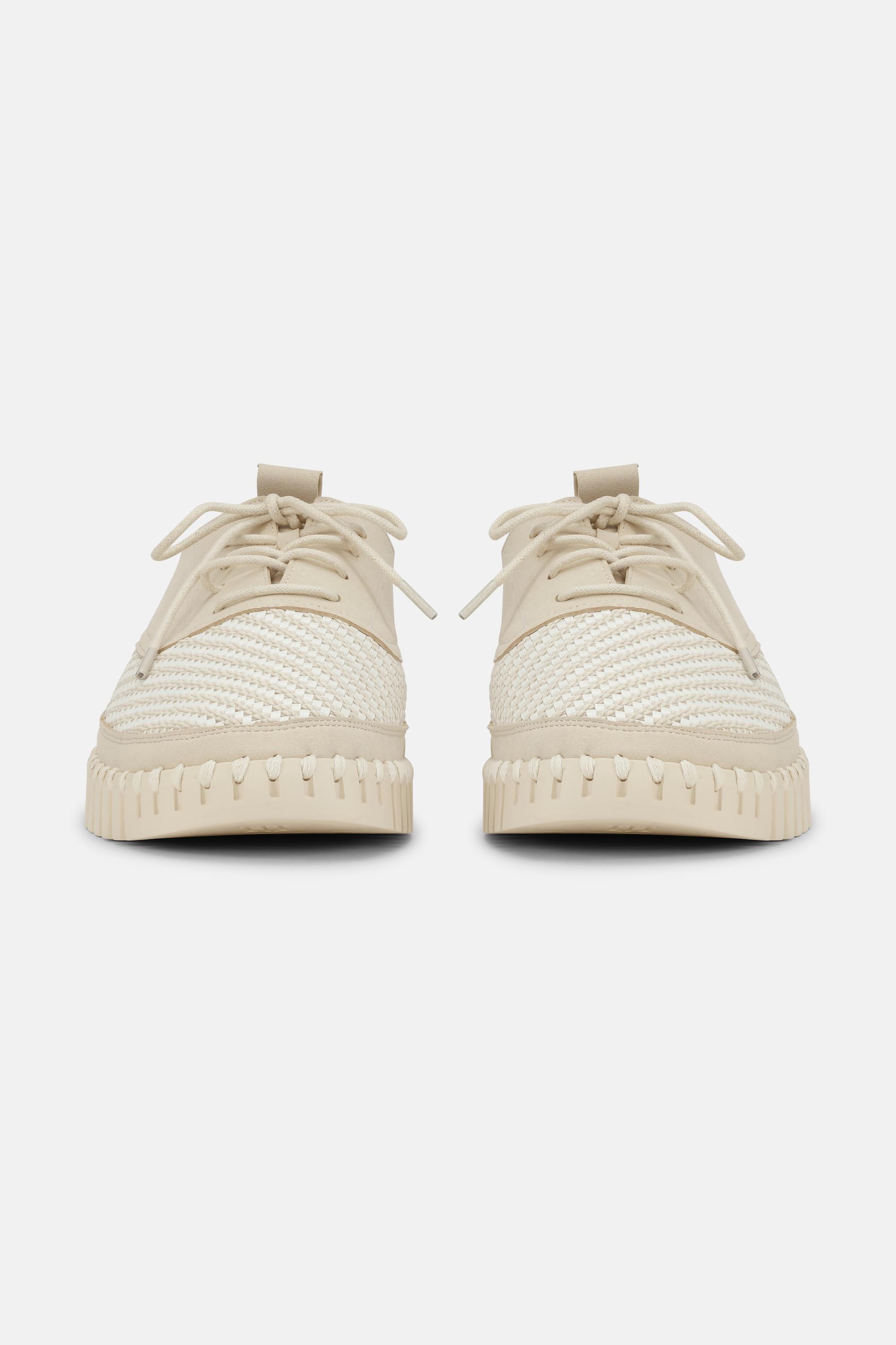 Men's Shoes With Laces - Kit Pearled Ivory